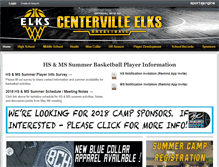 Tablet Screenshot of centervillebasketball.com
